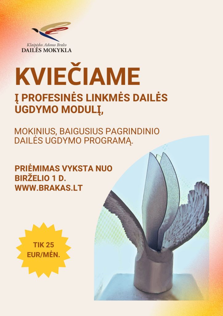 profesinės linkmės priėmimo skelbimas