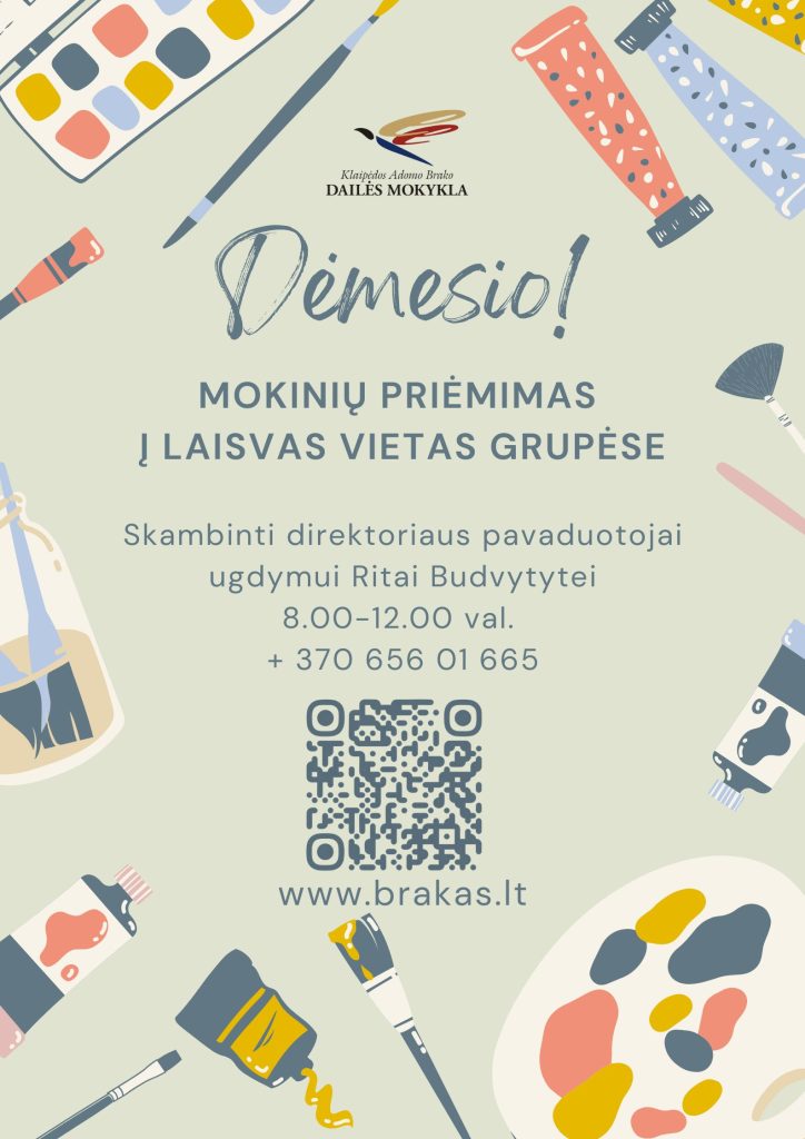mokiniu priemimas i laisvas